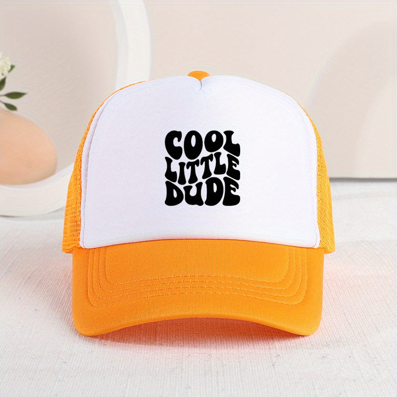 Cool Little Dude" Mesh Cap – Trendy Summer Hat for Kids