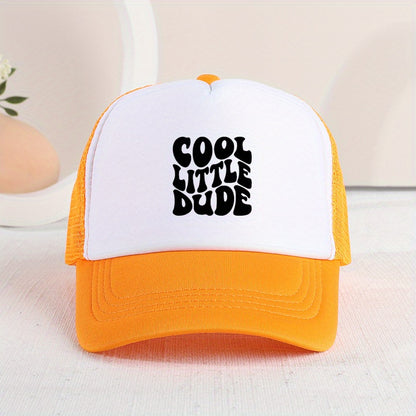 Cool Little Dude" Mesh Cap – Trendy Summer Hat for Kids