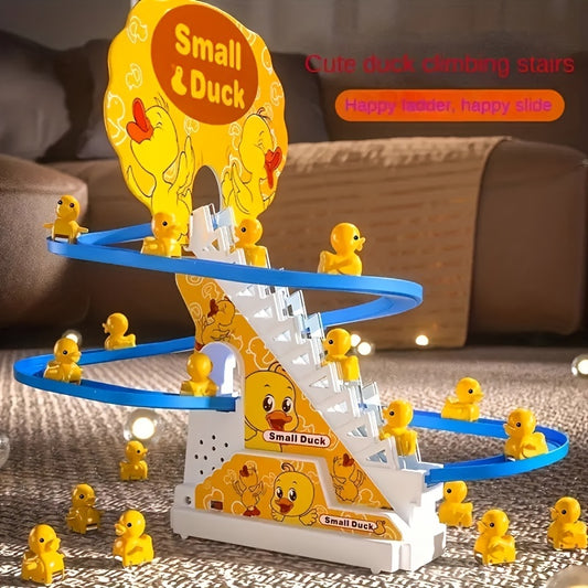 6 Ducklings Climbing Toy – Electric Slide with Lights & Music, Top Holiday Gift