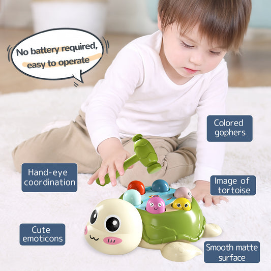 Interactive Turtle Hammer Game – 2-Player Educational Toy for Kids