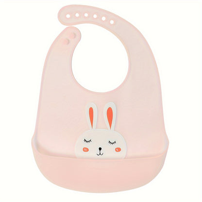 🐼 Cute Panda Silicone Bib – Waterproof, Adjustable, Dishwasher Safe (6M–6Y)