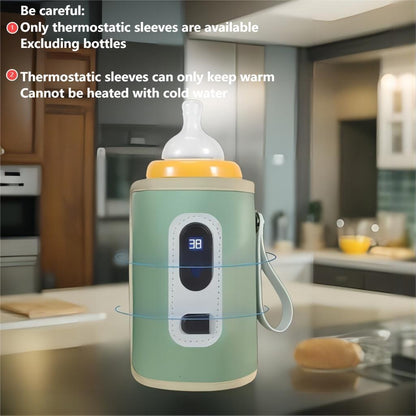 USB Bottle Warmer & Sterilizer with Digital Display and 5-Speed Temperature Control